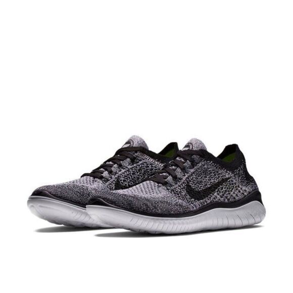 Nike Free Run Flyknit 2018 942839-101 Women's US 7.5 Black Running Shoes HAM351 - Picture 10 of 10